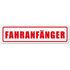 Fahranfänger Auto Magnet-Schild I 30x8 cm I wetterfest und magnetisch I kfz_690
