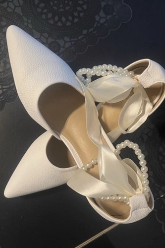 Elegante weiße pumps - elegante,
