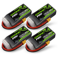 4X Ovonic 650mah 14.8V 80C 4S Lipo Akkus with XT30 Plug for FPV Racing Drone RC