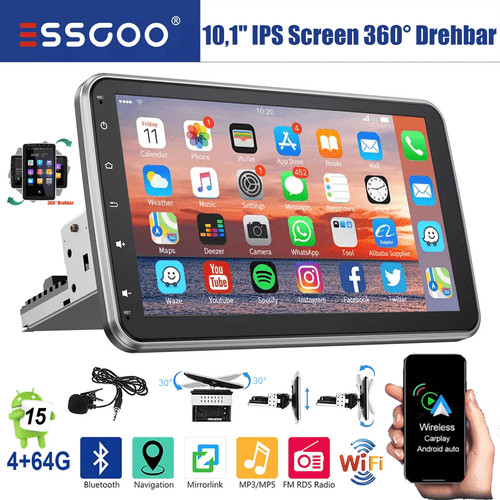 Dab 64gb carplay autoradio - 4g+64gb,
