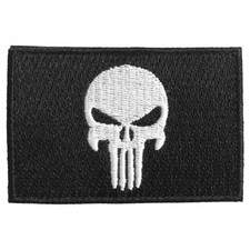 Punisher Totenkopf Stoff Klett
