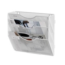 A4 Zeitungshalter Wand 3-stöckig Netzstoff Hängeregistraturhalter Zeitschrift...