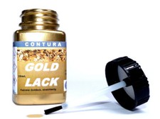 Goldlack Gold Farbe Pinselflasche Lackstift Bilderrahmen Möbel Lack Effektlack