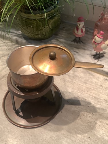 Kupfer butterpfännchen mit - kupfer,