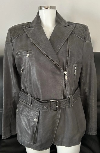 Belstaff gold label lederjacke - label,
