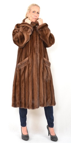 A5394 nerz mantel echt - a5394,