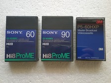 SONY, 3M Video Hi8  60/90  cassetten Kassetten NEU und OVP