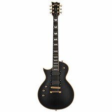 ESP LTD EC-1000 Black Satin Gold Lefthand. Top Zustand.