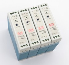 4x Hutschienen Netzteil MEAN WELL MDR-20-5 Schaltnetzteil Power Supply 5V DC 3A