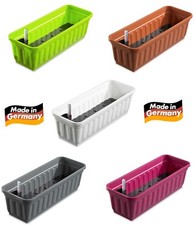 Balkonkasten Blumenkasten mit Wasserspeicher Blumentopf Bewässerung 60 80 100 cm