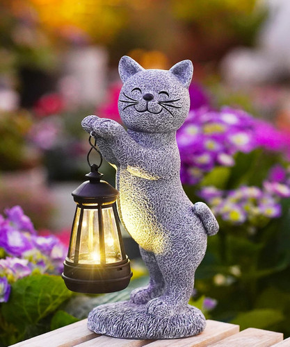 Katzen deko solarlampe - katzen, für