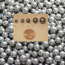1000 Stück  Stahlkugeln 4,5 - 12mm für für Steinschleuder Zwille Sportschleuder