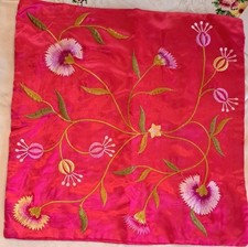 Kissen Satin Baumwolle Strauss Innovation Reisverschluss Bestickt Y2k Bezug deko