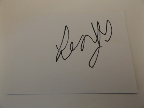 Karte signiert von - 5,5",