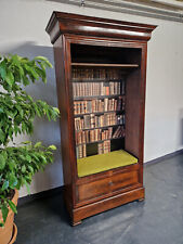 Antiker Garderobe Biedermeier mit Sitzbank und Geheimfach-Mahagoni um 1850