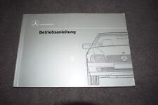 Betriebsanleitung Bedienungsanleitung  Mercedes R129 300SL/300SL-24/500SL TOP