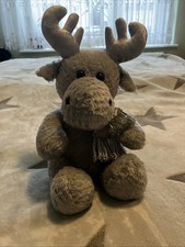 #389# Kuschelwuschel Elch Kuscheltier Stofftier sitzend ca 30 cm
