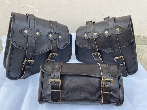 Schwarz leder motorrad - schwarz,