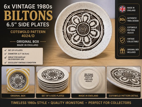 Vintage 80er biltons - 80er, 6,5"