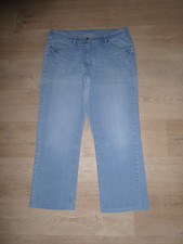 GIADA weiche Stretch Jeans Gummizug Blau Gr.48 L30 **TOP** R0