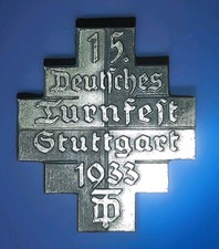 Deutsches Reich. Erinnerungsabzeichen 15. Deutsches Turnfest Stuttgart 1933