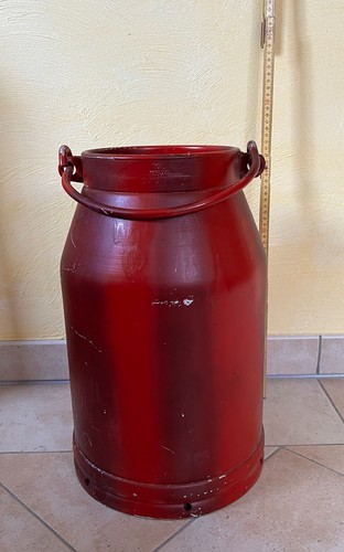 Aluminium milchkanne rot - aluminium, in