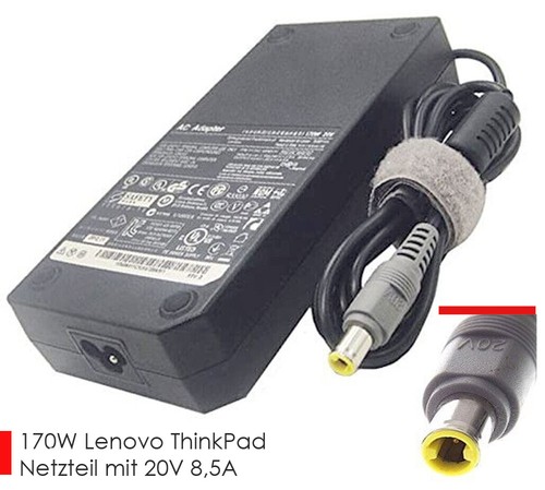 170w 20v lenovo - 8,5a, netzteil