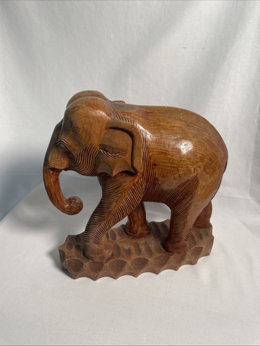 Holz elefant figur skulptur - holz,