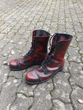 Underground Springerstiefel 10 Loch Gr. 45 UK 11 Mit Spinnennetz Schwarz Rot