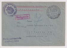 NACH 45 / Gebührenfrei / Postsache u.a. Freiburg/Niederelbe, SST 800 J.,8.7.54