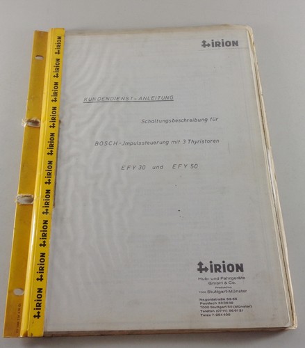 Werkstatthandbuch irion - werkstatthandbuch,