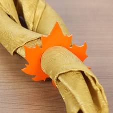 Plexiglas® 6er Sets Serviettenringe orange rot hellblau blau schwarz Serviettenh