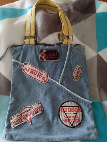 Replay jeanstasche mit patches - replay,