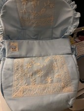 Hellblauer Bezug für Babyschale, Maxi Cosi, Piqué Fußsack  NEU in OVP