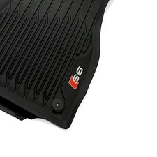 S6 Gummi Fußmatten Audi A6 C8 4A 2-teilig vorne Schwarz