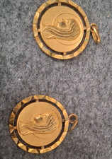 Schmuk goldene runde anhänger - runde,