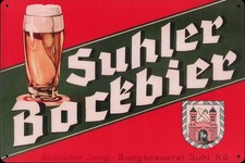 Blechschild "Suhler Bockbier"