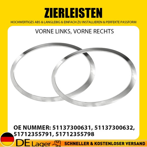 Scheinwerfer zierringe - 2x,
