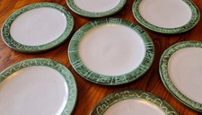 7 Teller Hallstatt Keramik Gudrun Baudisch Austria Künstlerin Wiener Werkstätte