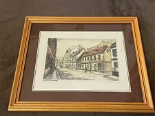 Farbradierung alt Berlin 33x27 mit Rahmen 5 Bilder