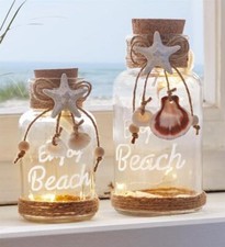 2er Set LED Glas "Beach" 12 &
