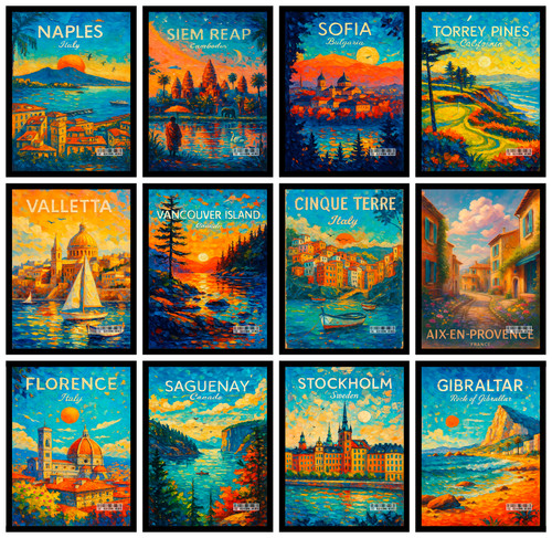 Urban city skyline poster - city,