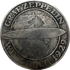 5 Reichsmark Münze: Graf Zeppelin Gedenkmünze