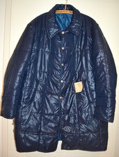 Glänzender Anorak Parka Kutte Mantel gesteppt Maßkonfektion Gr. 54 DDR 1985 RAR!