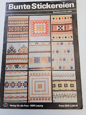 Bunte Stickereien Verlag für die Frau DDR Leipzig Bestell-Nr. 2061