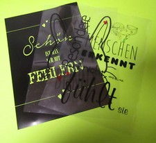 LED Light Box Deko Folien 3er