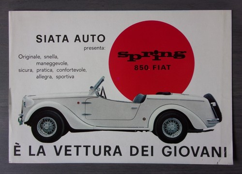 Siata spring 850 - 850, fiat
