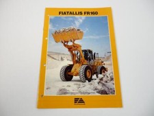 Prospekt Fiat Allis Fiatallis FR160 Radlader 1991