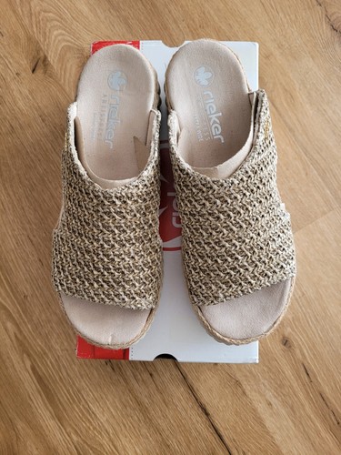 Rieker damen pantoletten beige - damen,