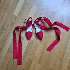 Flache Ballett Schuhe Schnürsandalen 38